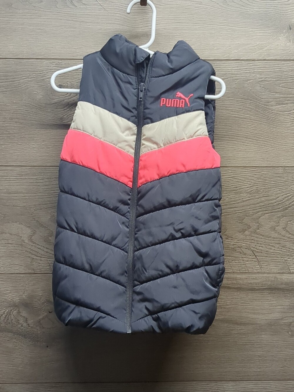 Puma Puffer Vest Little Girls Size 6